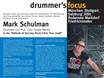 ﻿Das Plakat der df-Workshop-Tour mit PINK-Drummer Mark Schulman.