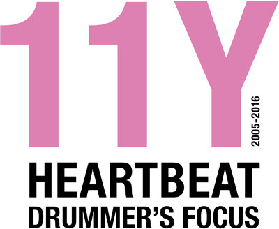 Logo 11 YEARS HEARTBEAT  DRUMMER’S FOCUS KÖLN