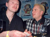 ﻿Andy Witte und Martin Stoeck (rechts) backstage in der Schleyerhalle Stuttgart.