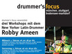 ﻿Das Plakat der df-Workshop-Tour mit Robby Ameen im Februar 2006.
