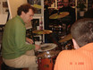 ﻿Andy Gillmann am 18. März 2006 im drummer's focus München im Besen-Workshop.