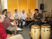 ﻿Latin-Drummer Walfredo Reyes am 19. Mai 2007 im Workshop im drummer's focus Salzburg