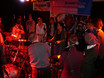 ﻿27. Oktober 2008: Carola Grey Workshop für drummer's focus in Köln.
Carola Grey mit Zuschauern am Set auf der Bühne im Yard Club