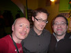 20.02.2008: Andy Witte trifft in Stuttgart die beiden Musical-Drummer E. Strohmer und Th. Keltsch.