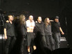 ﻿10. Oktober 2010:
Finale vom Blind Guardian Konzert im Zenith München, Bassist Oliver Holzwarth ganz rechts.