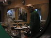 19. März 2011: Dirk Brand im drummer's focus Köln, ganz entspannt beim Aufbau. Sein Setup umfasst neben dem aktuellen Roland V-Drum Modell TD-20 auch das neue Sampling-Pad SPD-S und das sensationelle Roland Octapad.