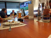 ﻿15. September: Blick in eine VIP-Lounge der Allianz-Arena München beim Spiel FC Bayern gegen SFV Mainz '05.