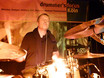 ﻿18.November 2013: Workshop Wolfgang Haffner für drummer's focus im Yard Club Köln:
Wolfgang Haffner beim Soundcheck im Yard Club Köln